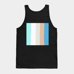 Ocean abstract geometric pattern Tank Top